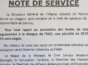 Cameroun- Hôpital général Yaoundé directeur fixe pénalités report levée corps mille francs