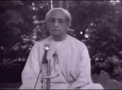 Vidéo Krishnamurti, Madras 1979: action n'est produit pensée.