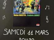 Concert guitare jazz Frédéric Louvet Xavier Bozetto chez DEHORS CADRE Oyonnax (Ain) samedi mars