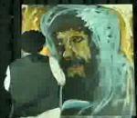 Création d'Adam peinture murale mosaïque