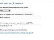 Guide pour configurer compte e-mail Bluewin avec connexion sécurisée (SSL)